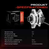 1x Lichtmaschine Generator für Opel Astra G CC F08 F48 T98 F69 Zafira A Corsa