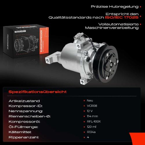 1x Klimakompressor für Suzuki Celerio LF 1.0L Bj ab 2014 Bild 1x Klimakompressor für Suzuki Celerio LF 1.0L Bj ab 2014