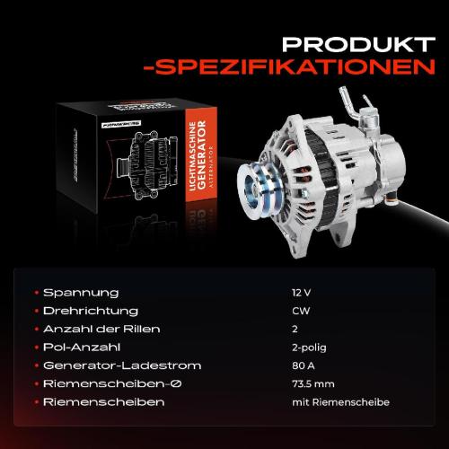 1x Lichtmaschine Generator für Mitsubishi L200 L 400 Pajero II Pajero Sport I Bild 1x Lichtmaschine Generator für Mitsubishi L200 L 400 Pajero II Pajero Sport I