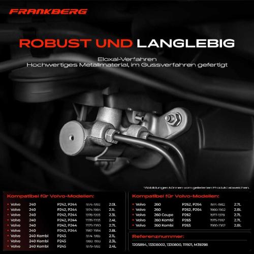 1x Hauptbremszylinder Bremszylinder für Volvo 240 P242 P244 P245 260 P262 P264 P265 Bild 1x Hauptbremszylinder Bremszylinder für Volvo 240 P242 P244 P245 260 P262 P264 P265