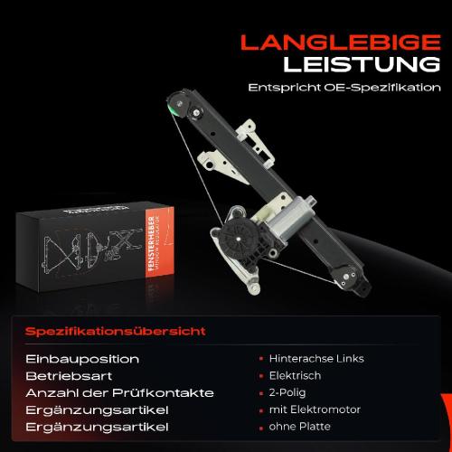 Frankberg 1x Fensterheber Hinten Links für Volvo S60 I 384 184 V70 II 285 XC70 295 Bild Frankberg 1x Fensterheber Hinten Links für Volvo S60 I 384 184 V70 II 285 XC70 295