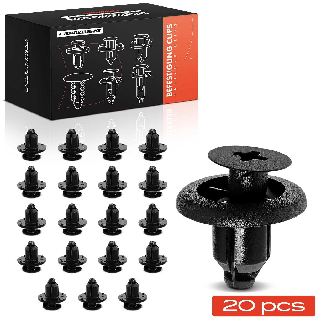 Frankberg 20x Befestigungsclips Stoßstange Kotflügel für Ford Fiesta VI Mazda 2 3 5 6 121 323 626