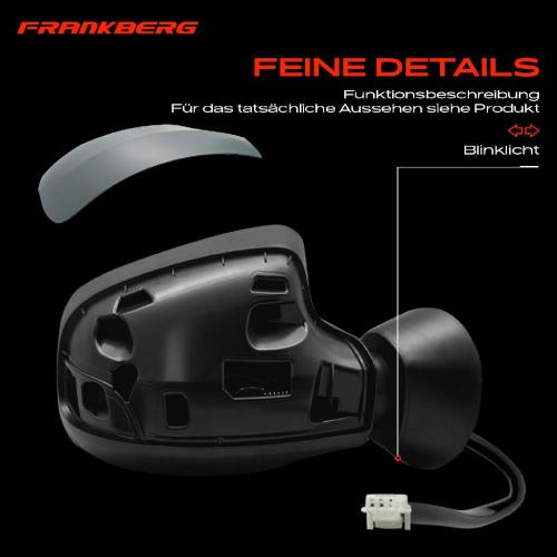 Frankberg 1x Außenspiegel Links für Renault Modus/Grand Modus F/JP0 Bj ab 2004 Bild Frankberg 1x Außenspiegel Links für Renault Modus/Grand Modus F/JP0 Bj ab 2004