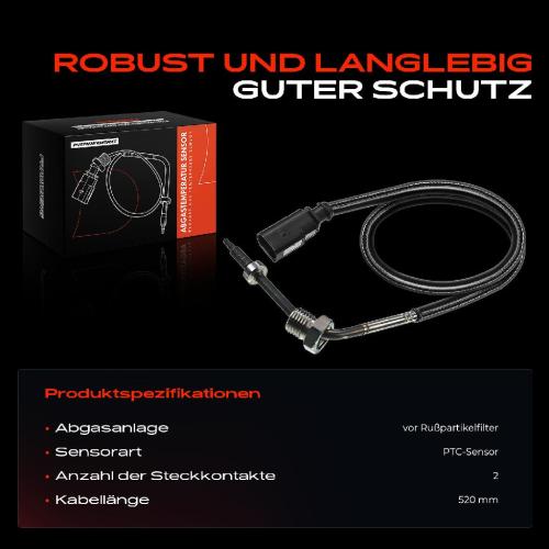 1x Abgastemperatursensor für Audi A6 4F2 4FH C6 A6 Allroad /Avant A8 4E 2004-2010 Bild 1x Abgastemperatursensor für Audi A6 4F2 4FH C6 A6 Allroad /Avant A8 4E 2004-2010