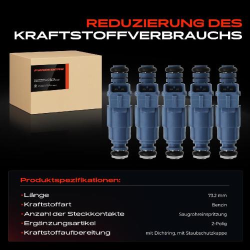 Frankberg 5x Einspritzventil Einspritzdüse für Volvo C70 I S60 I S70 S80 I V70 Bild Frankberg 5x Einspritzventil Einspritzdüse für Volvo C70 I S60 I S70 S80 I V70