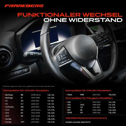 1x Kombischalter Lenkstockschalter für Citroën Berlingo C2 C3 C4 Jumpy Peugeot 207 Bild 1x Kombischalter Lenkstockschalter für Citroën Berlingo C2 C3 C4 Jumpy Peugeot 207