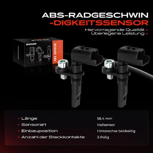 Frankberg 2x ABS Sensor Hinterachse beidseitig f r Citro n Jumpy Bus Kasten Spacetourer Fiat Scudo Ulysse Opel Bild Frankberg 2x ABS Sensor Hinterachse beidseitig f r Citro n Jumpy Bus Kasten Spacetourer Fiat Scudo Ulysse Opel