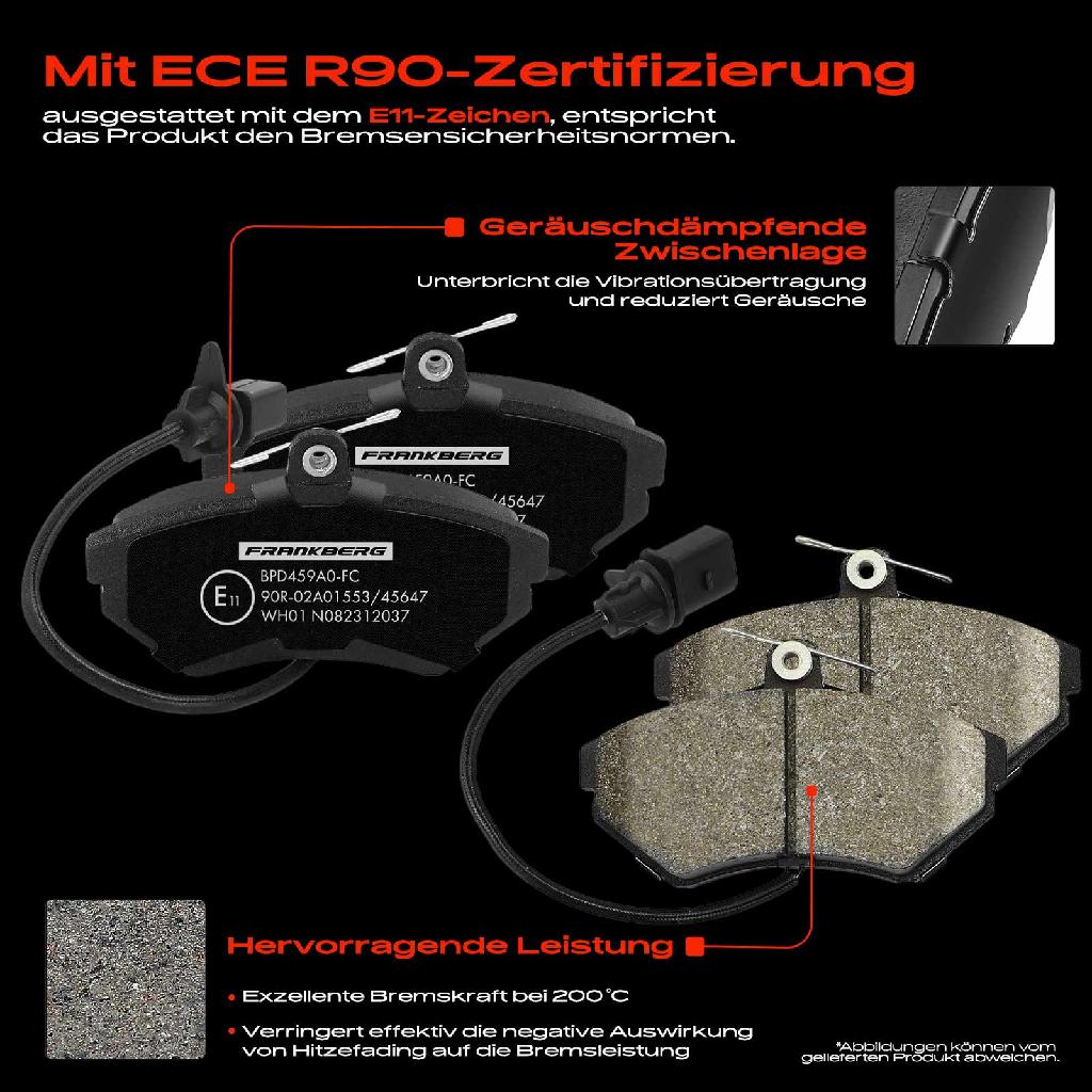 4x Bremsbeläge Vorderachse für Audi A4 Avant Seat Exeo ST VW Passat Variant 1994-2013