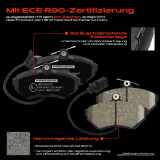 4x Bremsbeläge Vorderachse für Audi A4 Avant Seat Exeo ST VW Passat Variant 1994-2013