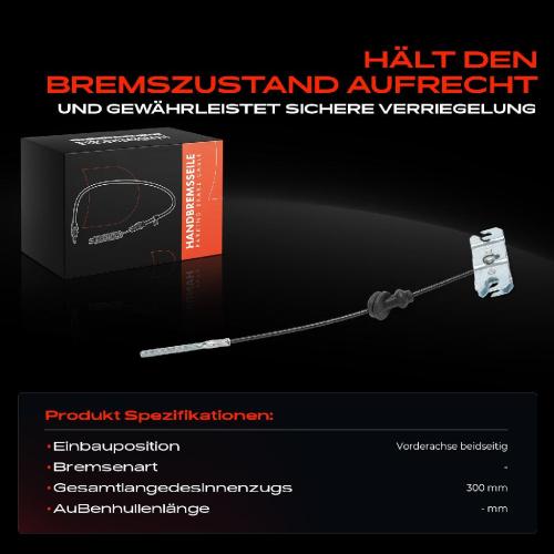 1x Seilzug Feststellbremse Vorderachse beidseitig für KIA Carens I Sephia FA Shuma FB Bild 1x Seilzug Feststellbremse Vorderachse beidseitig für KIA Carens I Sephia FA Shuma FB