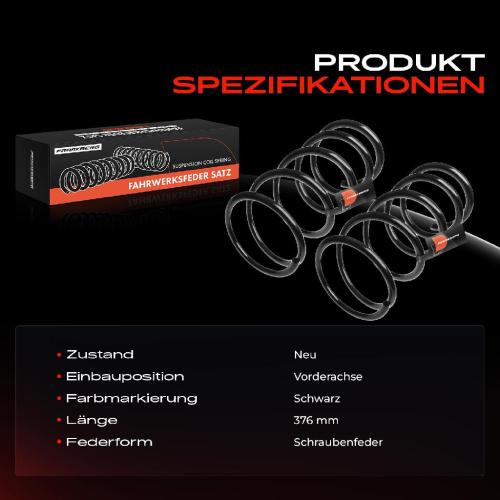 Frankberg 2x Fahrwerksfeder Vorderachse für Nissan Primera P12 Hatchback Kombi WP12 1.9L 2.2L 2002-2008 Bild Frankberg 2x Fahrwerksfeder Vorderachse für Nissan Primera P12 Hatchback Kombi WP12 1.9L 2.2L 2002-2008