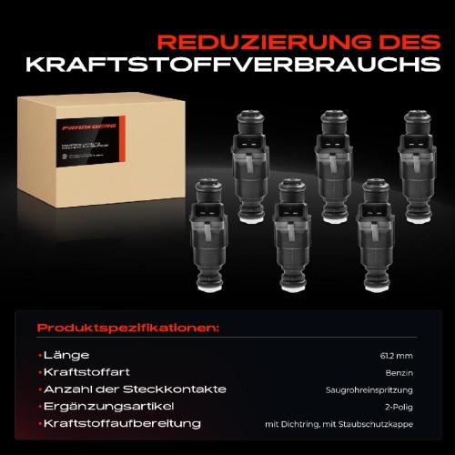 Frankberg 6x Einspritzventil Einspritzdüse für VW Passat Audi A4 A6 A8 Skoda Superb I 2.8L Bild Frankberg 6x Einspritzventil Einspritzdüse für VW Passat Audi A4 A6 A8 Skoda Superb I 2.8L