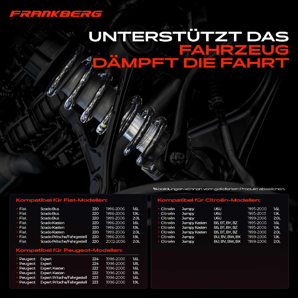 2x Fahrwerksfeder Hinterachse für Citroën Jumpy Fiat Scudo Peugeot Expert 1995-2006