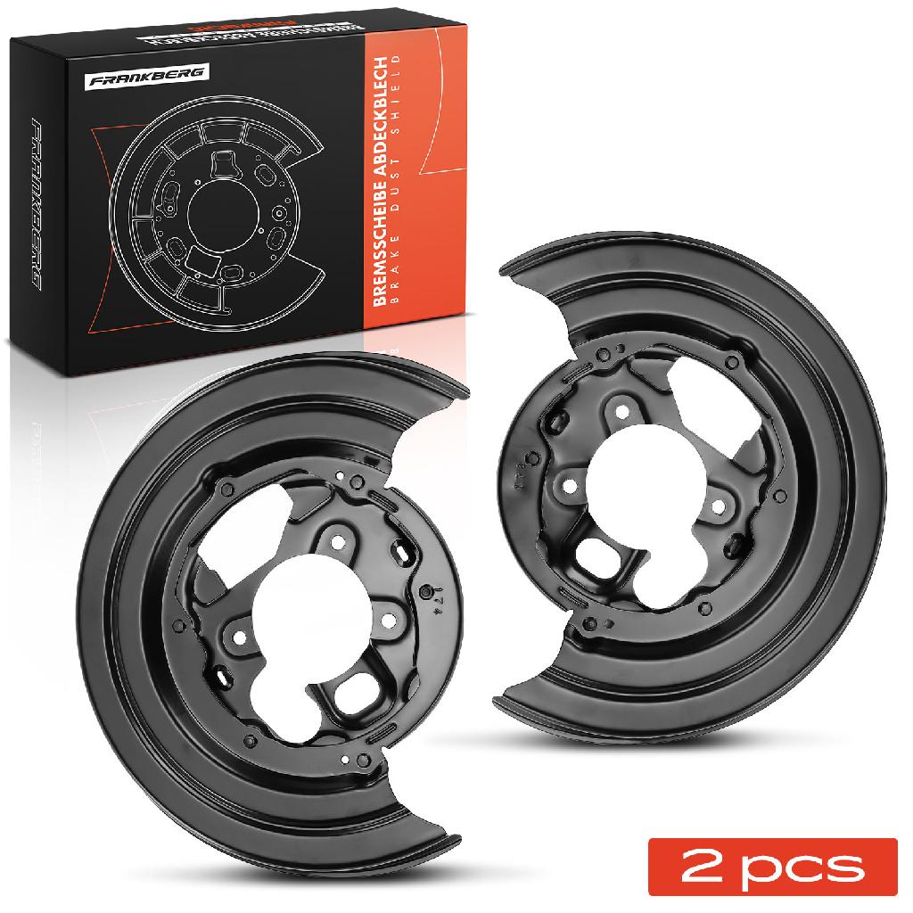 Frankberg 2x Ankerblech Bremsscheibe Hinterachse Beidseitig für Mercedes-Benz Sprinter 3 5-T B906