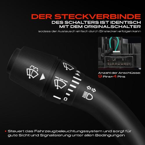 1x Kombischalter Lenkstockschalter für Toyota Yaris P13 1.5L 2012-2020 Bild 1x Kombischalter Lenkstockschalter für Toyota Yaris P13 1.5L 2012-2020
