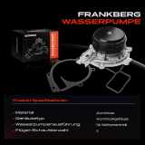 1x Wasserpumpe Kühlwasserpumpe für Mercedes-Benz W205 A205 C205 S205 W213 S213 C238 X253 C253 W447