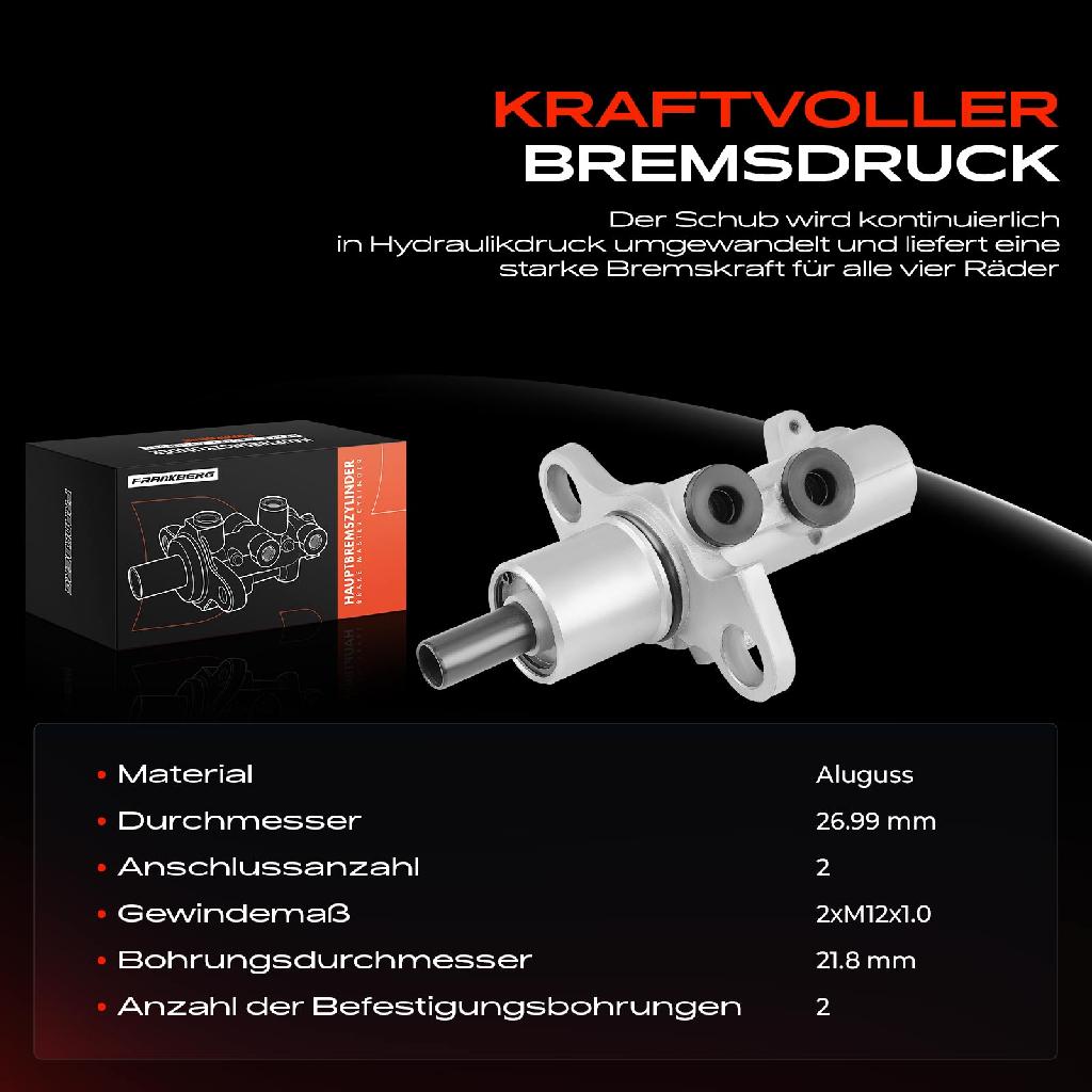 1x Hauptbremszylinder Bremszylinder für VW Phaeton 3D Audi A8 4E2 4E8 R8 422 427