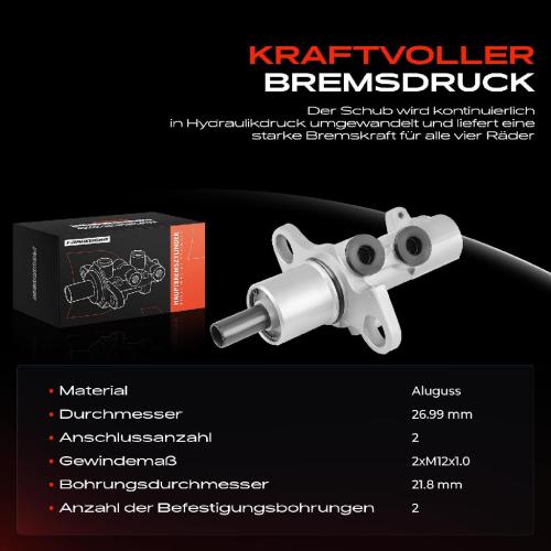 1x Hauptbremszylinder Bremszylinder für VW Phaeton 3D Audi A8 4E2 4E8 R8 422 427 Bild 1x Hauptbremszylinder Bremszylinder für VW Phaeton 3D Audi A8 4E2 4E8 R8 422 427