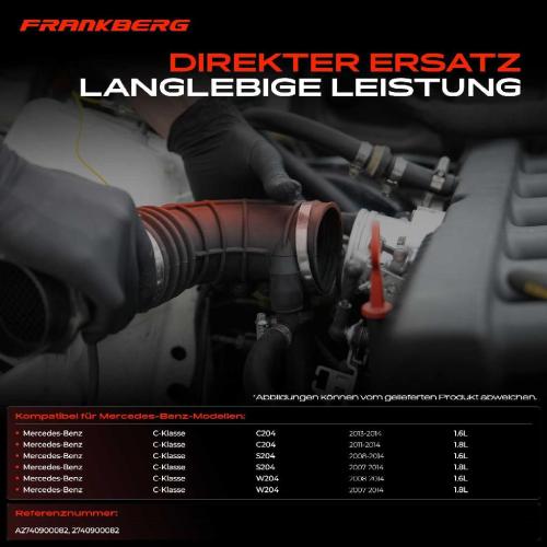 1x Ansaugschlauch, Luftfilter für Mercedes-Benz W204 C204 S204 2007-2014 Bild 1x Ansaugschlauch, Luftfilter für Mercedes-Benz W204 C204 S204 2007-2014
