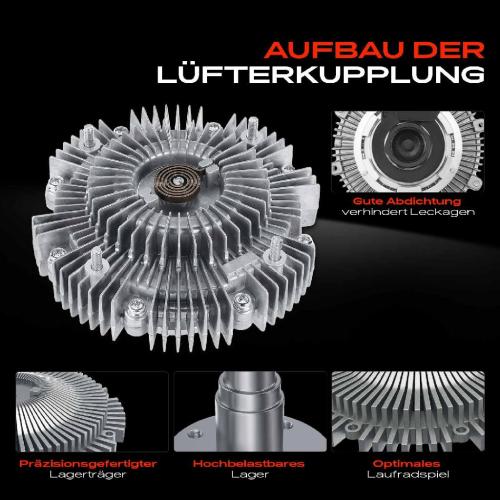 1x Lüfterkupplung Kühlerlüfte für Toyota Hiace 4 Hilux 6 Land Cruiser Prado J12 Bild 1x Lüfterkupplung Kühlerlüfte für Toyota Hiace 4 Hilux 6 Land Cruiser Prado J12