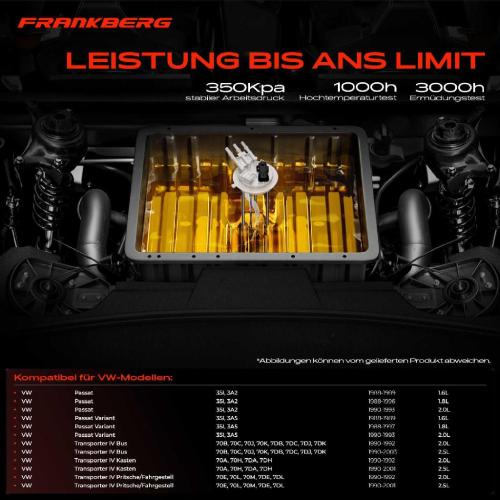 Frankberg 1x Kraftstoffpumpe für VW Passat Variant Transporter IV Bus Kasten Pritsche/Fahrgestell 1988-2003 Bild Frankberg 1x Kraftstoffpumpe für VW Passat Variant Transporter IV Bus Kasten Pritsche/Fahrgestell 1988-2003