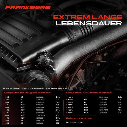 Frankberg 1x Druckschalter Klimaanlage für Citroën Xsara Peugeot 406 8B 8E/F 8C 1995-2005 Bild Frankberg 1x Druckschalter Klimaanlage für Citroën Xsara Peugeot 406 8B 8E/F 8C 1995-2005