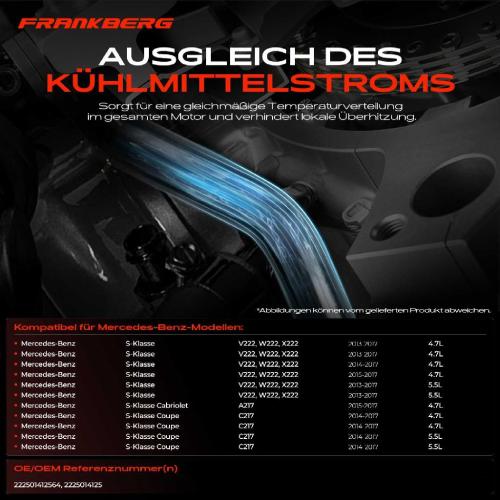 1x Kühlerschlauch Wasserschlauch für Mercedes-Benz S-Klasse V222 A217 C217 Bild 1x Kühlerschlauch Wasserschlauch für Mercedes-Benz S-Klasse V222 A217 C217