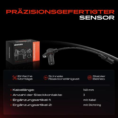 1x Kurbelwellensensor Impulsgeber für Chrysler Voyager IV 2.5L Jeep Cherokee KJ 2.8L Bild 1x Kurbelwellensensor Impulsgeber für Chrysler Voyager IV 2.5L Jeep Cherokee KJ 2.8L