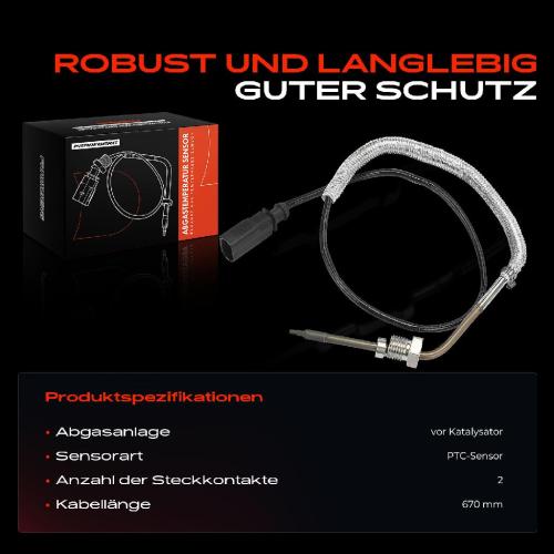 1x Abgastemperatursensor für Audi Q7 4MB 4MG 4MQ 3.0L 2015-2019 Bild 1x Abgastemperatursensor für Audi Q7 4MB 4MG 4MQ 3.0L 2015-2019