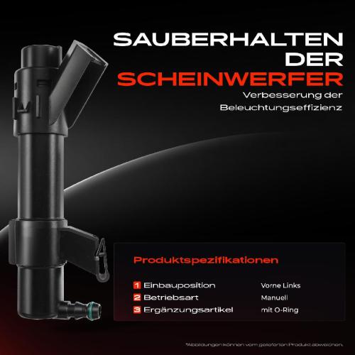 1x Scheinwerferreinigung Waschwasserdüse Vorne Links für VW Scirocco 137 138 1.4L 2.0L 2008-2017 Bild 1x Scheinwerferreinigung Waschwasserdüse Vorne Links für VW Scirocco 137 138 1.4L 2.0L 2008-2017