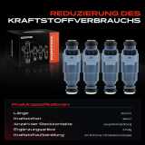 4x Einspritzventil Einspritzdüse für VW Golf V New Beetle Skoda Octavia I Seat 2.0L