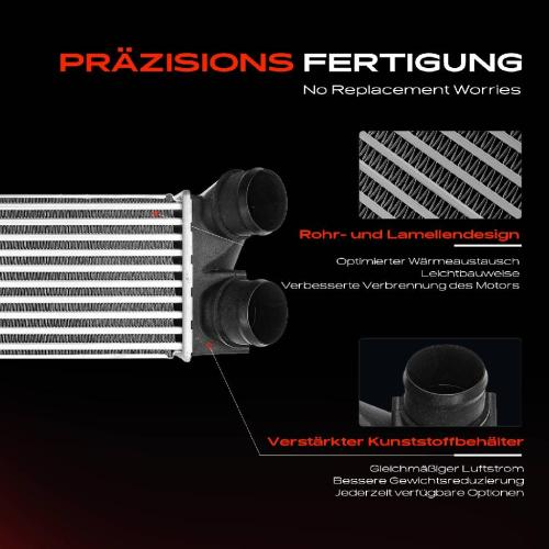 1x Ladeluftkühler Turbokühler für Citroën C4 LC UD DS Peugeot 308 4A 3008 5008 1.6L Bild 1x Ladeluftkühler Turbokühler für Citroën C4 LC UD DS Peugeot 308 4A 3008 5008 1.6L