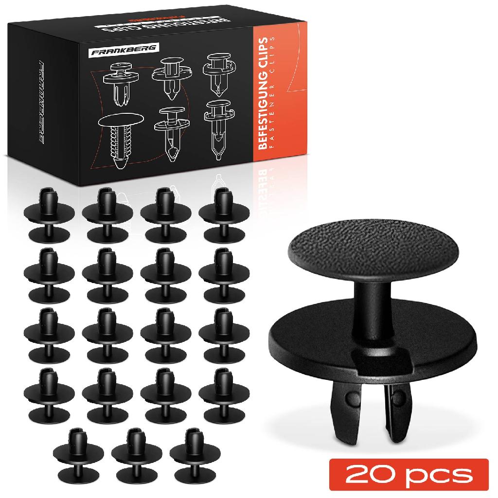 Frankberg 20x Befestigungsclips Motorhaube Kofferraum für BMW E30 E34 E39 E32 E38 E65 E66 E67 E36