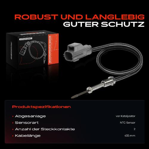 Frankberg 1x Abgastemperatursensor für Ford Fiesta VI VII Ecosport B-Max Bild Frankberg 1x Abgastemperatursensor für Ford Fiesta VI VII Ecosport B-Max