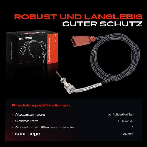 Frankberg 1x Abgastemperatursensor für VW Alltrack Caddy IV Multivan VI Transporter 2.0L Bild Frankberg 1x Abgastemperatursensor für VW Alltrack Caddy IV Multivan VI Transporter 2.0L