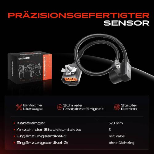 Frankberg 1x Kurbelwellensensor Impulsgeber für Mazda MX-3 MX-6 323 F V 626 IV FORD USA Probe Bild Frankberg 1x Kurbelwellensensor Impulsgeber für Mazda MX-3 MX-6 323 F V 626 IV FORD USA Probe