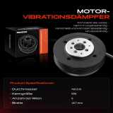 1x Riemenscheibe Kurbelwelle für VW Golf IV Transporter V Audi A3 Ford Seat Skoda