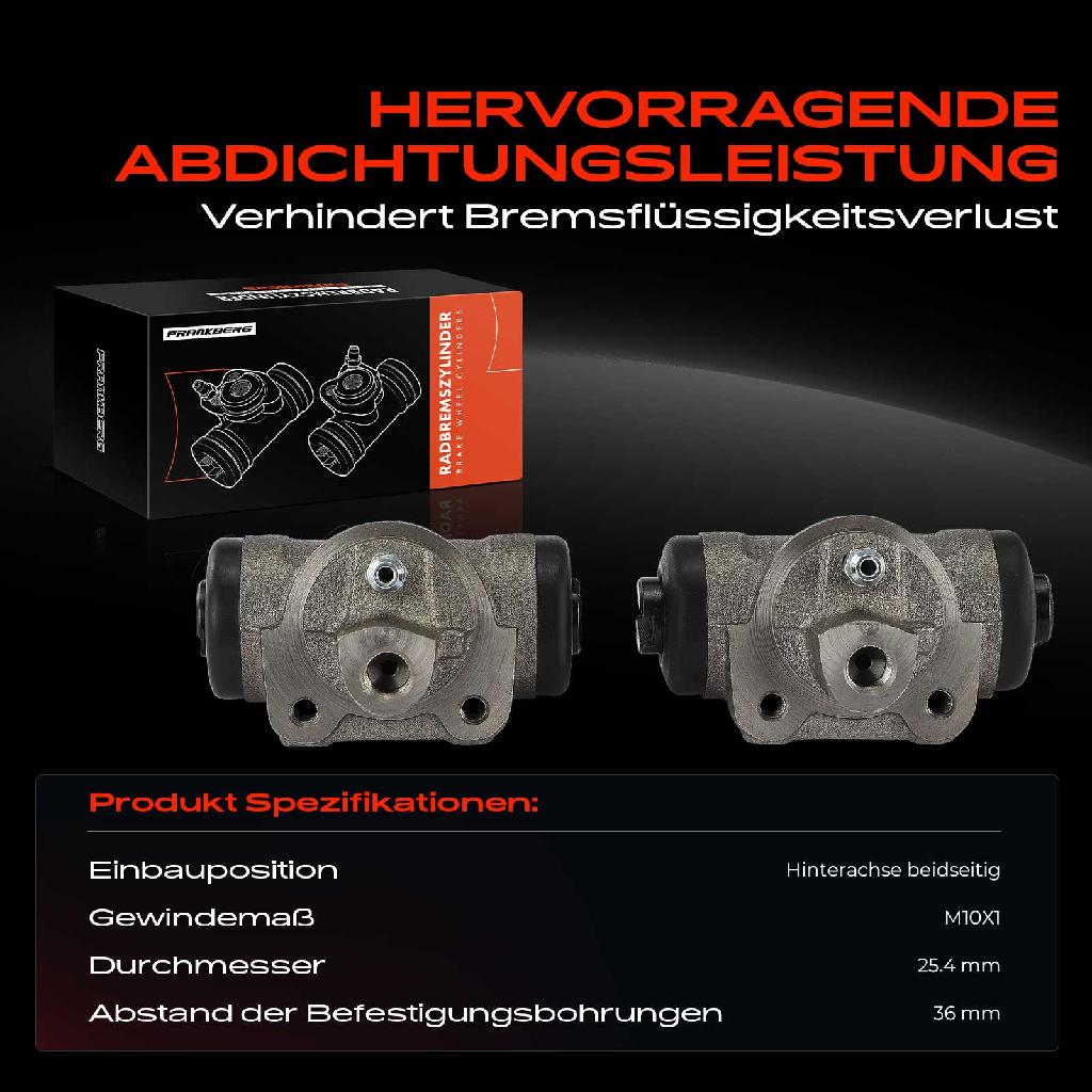 2x Radbremszylinder Hinten für Ford Transit Nissan Cabstar 1994-2014