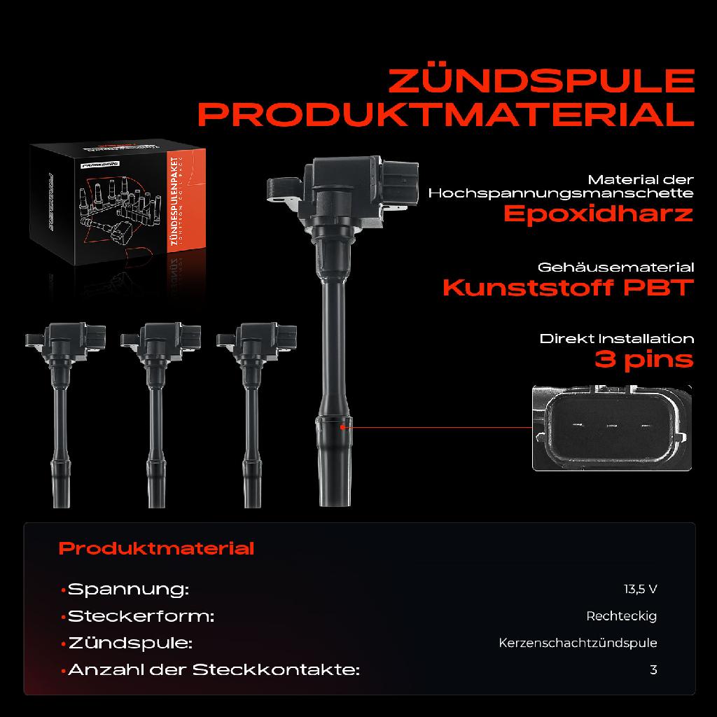 4x Zündmodul Zündspule für Mitsubishi Carisma Stufenheck Pajero Pinin Space Star MPV