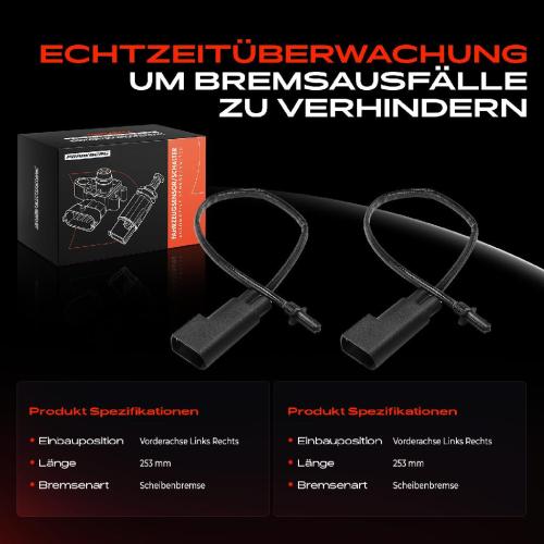 2x Warnkontakt Bremsbelagverschleiß Vorderachse für Ford Transit Bus Kasten Tourneo Bild 2x Warnkontakt Bremsbelagverschleiß Vorderachse für Ford Transit Bus Kasten Tourneo