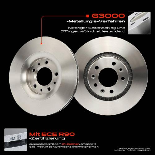 2x Bremsscheiben Hinterachse für Opel Vivaro C Combi Platform Cabin Zafira Life Bj ab 2016 Bild 2x Bremsscheiben Hinterachse für Opel Vivaro C Combi Platform Cabin Zafira Life Bj ab 2016