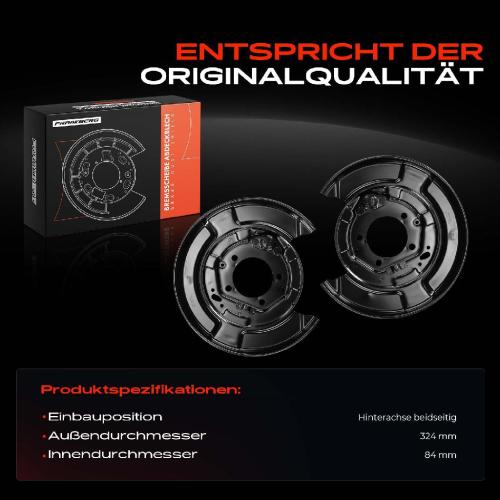 2x Ankerblech Bremsscheibe Hinterachse Beidseitig für Lexus RX U3 Toyota Highlander/Kluger U2 2003-2008 Bild 2x Ankerblech Bremsscheibe Hinterachse Beidseitig für Lexus RX U3 Toyota Highlander/Kluger U2 2003-2008