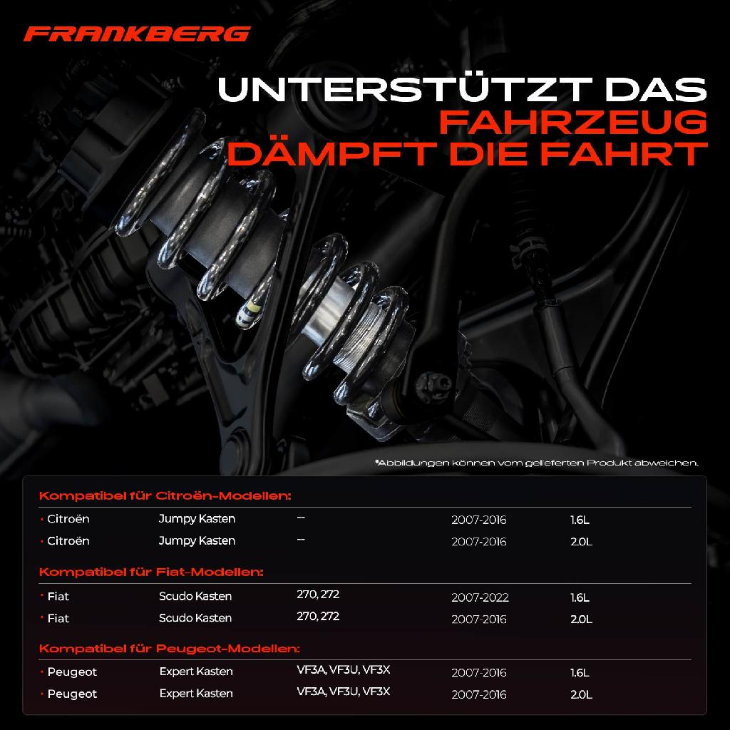 2x Fahrwerksfeder Vorderachse für Citroën Jumpy Fiat Scudo Peugeot Expert VF3A VF3U Bj ab 2007