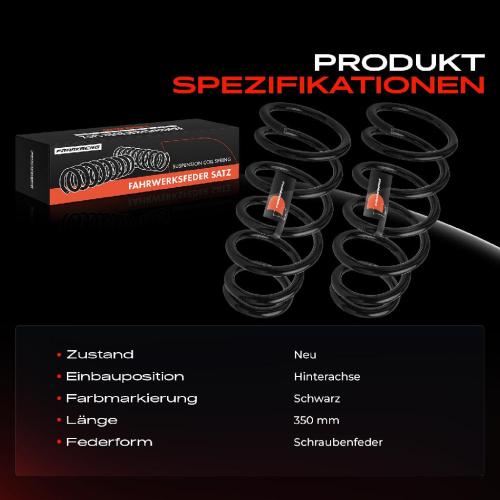 Frankberg 2x Fahrwerksfeder Hinterachse für Honda Accord VII Tourer CM CN 2.0L 2.2L 2.4L 2003-2008 Bild Frankberg 2x Fahrwerksfeder Hinterachse für Honda Accord VII Tourer CM CN 2.0L 2.2L 2.4L 2003-2008
