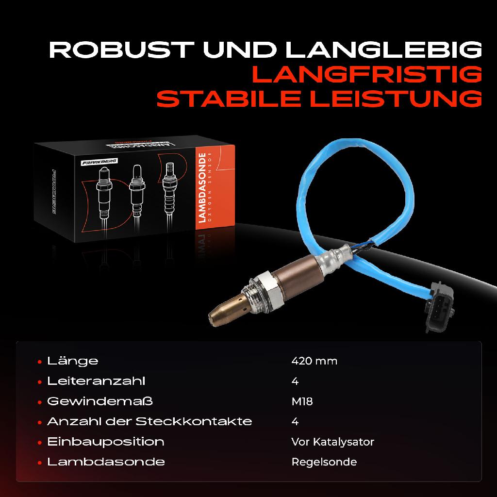 1x Lambdasonde Regelsonde Vor Katalysator für Renault Captur I Clio 4 Dacia Dokker Duster