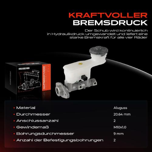 1x Hauptbremszylinder Bremszylinder für Honda Jazz II GD GE2 GE3 1.2L 1.3L Bild 1x Hauptbremszylinder Bremszylinder für Honda Jazz II GD GE2 GE3 1.2L 1.3L