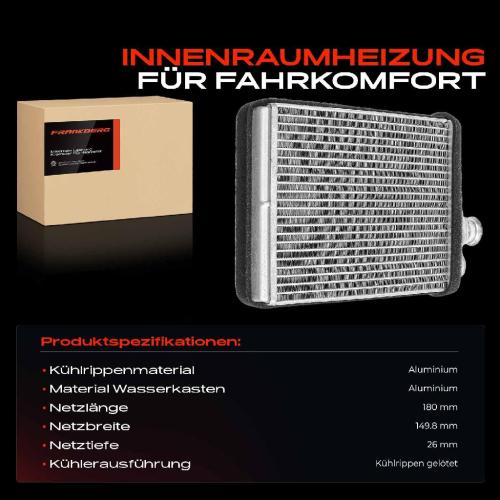 1x Wärmetauscher Innenraumheizung für Citroën C3 DS DS3 Renault Talisman Grandtour Bild 1x Wärmetauscher Innenraumheizung für Citroën C3 DS DS3 Renault Talisman Grandtour
