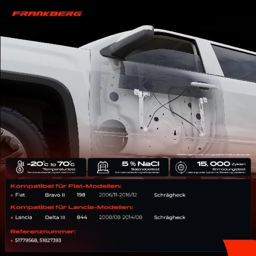 1x Fensterheber Vorne Rechts für Fiat Bravo II 198 Delta III 844 07-14 Bild 1x Fensterheber Vorne Rechts für Fiat Bravo II 198 Delta III 844 07-14