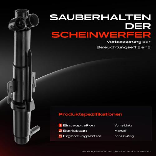 1x Scheinwerferreinigung Waschwasserdüse Vorne Links für BMW 6er F06 F12 F13 2011-2018 Bild 1x Scheinwerferreinigung Waschwasserdüse Vorne Links für BMW 6er F06 F12 F13 2011-2018