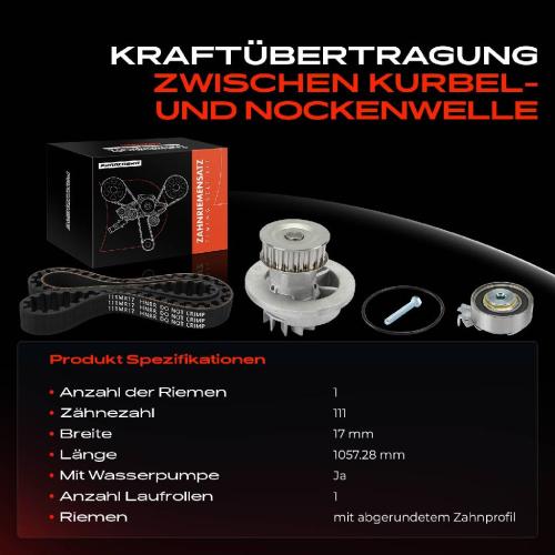 1x Zahnriemensatz Zahnriemen Wasserpumpe für Chevrolet Aveo T200 Kalos KLAS Lanos Bild 1x Zahnriemensatz Zahnriemen Wasserpumpe für Chevrolet Aveo T200 Kalos KLAS Lanos